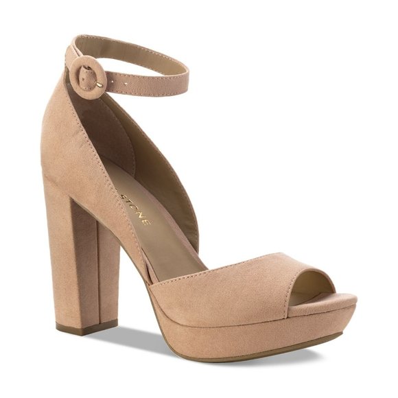 Sun + Stone Reeta Block-Heel Platform Sandals in Rose - Size 5.5 M NEW - Picture 1 of 7